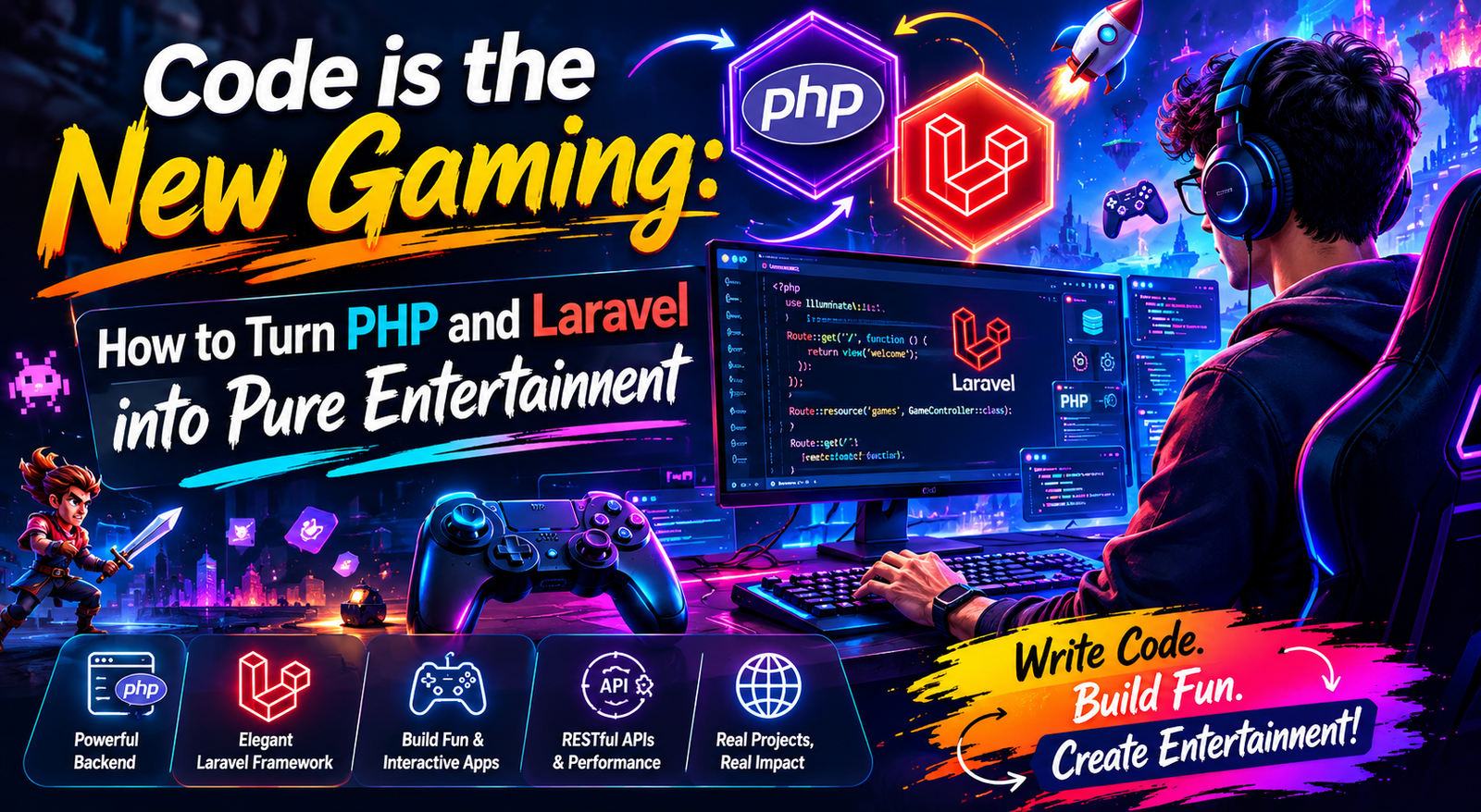 Code is the New Gaming: How to Turn PHP and Laravel into Pure Entertainment