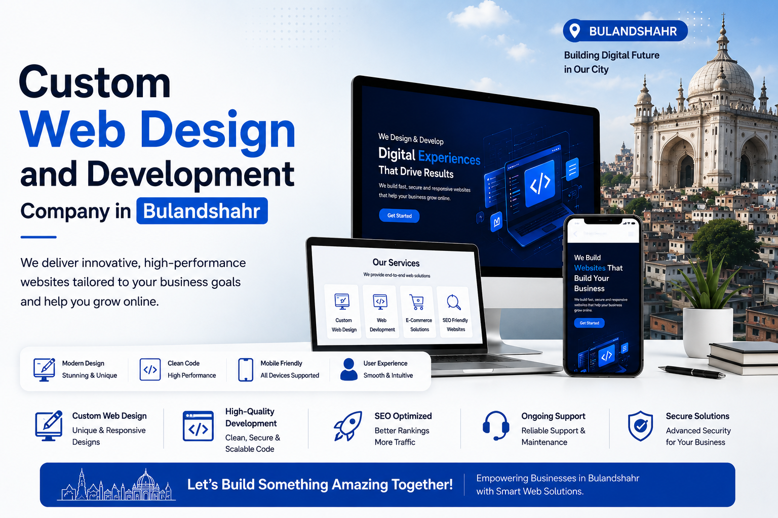 Best Custom Web Design and Development Company in Bulandshahr: Softcroud Technology
