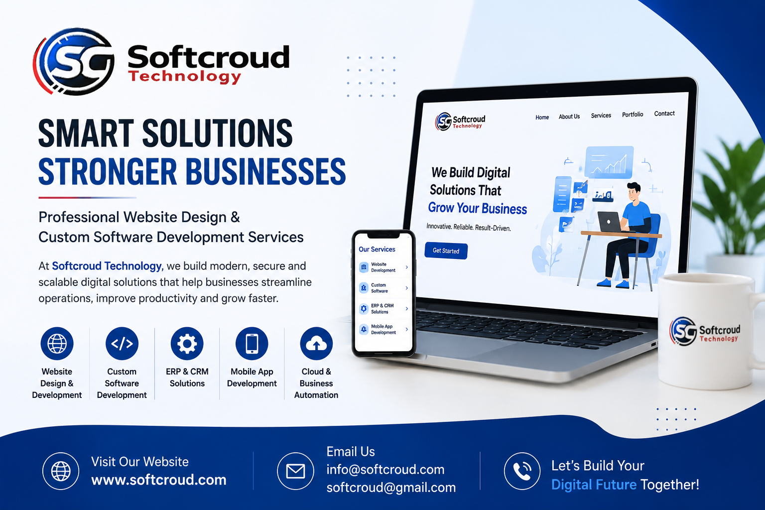 Why Businesses Choose SoftCroud Technology for Website Design and Custom Software Development