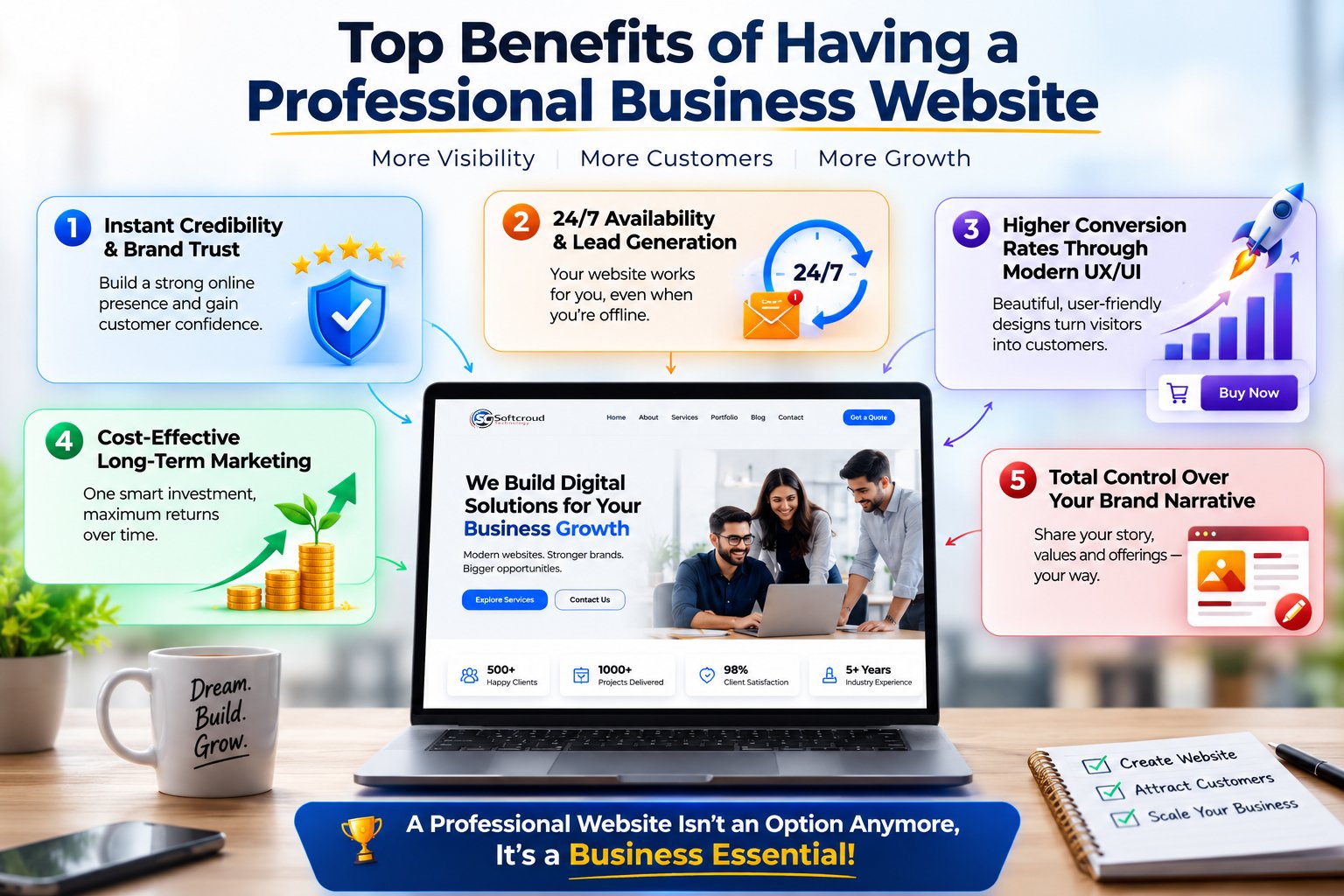 Top Benefits of Having a Professional Business Website